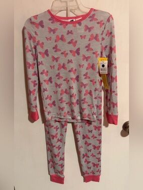 Girls NWT Extremely Me Butterfly 2-Piece Sleep Pajama Set